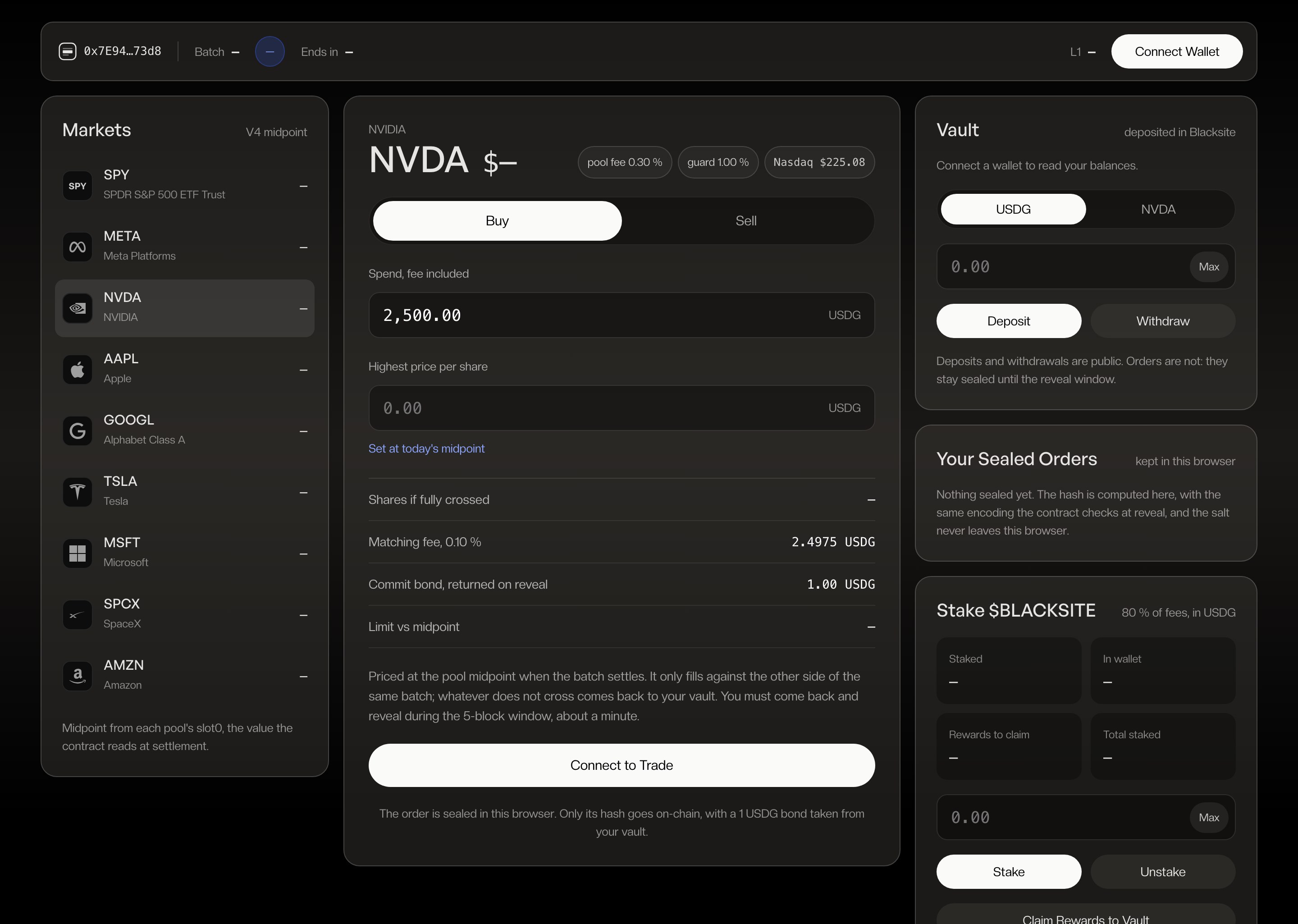 The Blacksite app